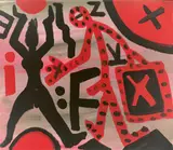 Ostmann - Westfrau by A. R. Penck, 1990, Acryl auf Leinwand, sold Jun 2017