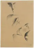 Oskar Schlemmer, Begegnung, 1928, Lithographie auf Bütten