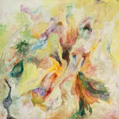 Symphonisch, das Licht by Bernard Schultze, 1999, Öl auf Leinwand, sold Jun 2016