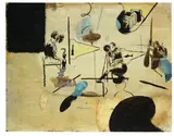 Sofa V by Neo Rauch, 1994, Öl, Schellack, Farbkreide und Tempera auf Bütten, sold Jun 2010