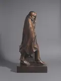 Ernst Barlach, Wanderer im Wind, 1934, Bronze mit brauner Patina