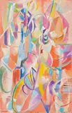 André Lanskoy, L’arc en ciel accidenté, 1968, Öl auf Leinwand