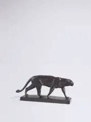Fritz Behn, Leopard, 1909, Bronze mit schwarzer Patina