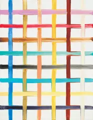 NERGAL by Bernard Frize, 1995, Acryl und Kunstharz auf Leinwand, sold Dec 2021