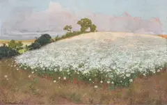 Fritz Overbeck, Buchweizenfeld I, 1897, Öl auf Leinwand