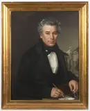 Antonín Machek, Portrait of J. Warter, oil on canvas
