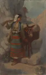 Libuše Lepařová, People from Montenegro, 1913, oil on canvas