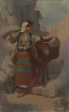 Libuše Lepařová, People from Montenegro, 1913, oil on canvas