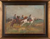 Václav Soušek, Dragoons, First half of 20th century, oil on canvas