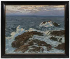 Sea Shore by Josef Písecký, 1920s, oil on canvas, sold Sep 2025