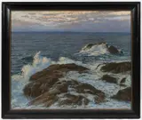 Josef Písecký, Sea Shore, 1920s, oil on canvas