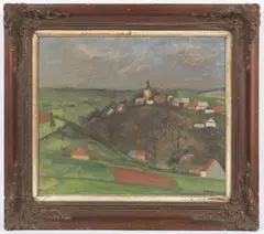 Václav Vojtěch Novák, Stříbrná Skalice, 1943, oil on canvas