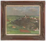 Václav Vojtěch Novák, Stříbrná Skalice, 1943, oil on canvas