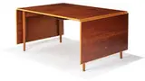 Inlaid dining table by Finn Juhl, c. 1954, Baker, sold Oct 2014