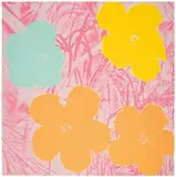 Andy Warhol, Flowers, 1970, Color screenprint on paper