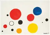 Alexander Calder, Systeme Solaire Dont un Blanc, 1965, Gouache on paper