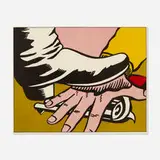 Roy Lichtenstein, Foot and Hand, 1964, offset lithograph in colors