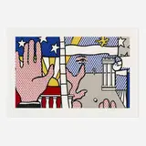 Roy Lichtenstein, Inaugural Print (from the Inaugural Impressions portfolio), 1977, screenprint in colors on Arches 88