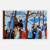 Jacob Lawrence, The Swearing In (from the Inaugural Impressions portfolio), 1977, screenprint in colors