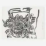 Keith Haring, Untitled (from the Bad Boys portfolio), 1986, screenprint
