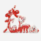 Thierry Guetta, Je T'aime (Red Splash), 2018, acrylic on cast resin