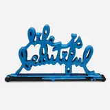 Thierry Guetta, Life is Beautiful (Dipped Light Blue), 2020, acrylic dipped cast resin, Plexiglas