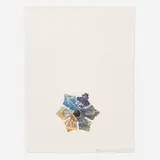 Robert Rauschenberg, 400 and Rising (from the L.A. Flakes series), 1982, etching with embossing in colors on Georges Duchêne, Moulin de Larroque Colombe