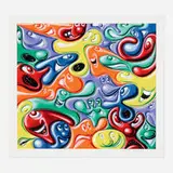 Kenny Scharf, Yummy, 2021, screenprint in colors