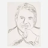 Jimmy Carter (from the Inaugural Impressions portfolio) by Andy Warhol, 1977, screenprint on J. Green, sold Jun 2022
