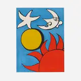 Potpourri en Ciel by Alexander Calder, 1975, lithograph in colors, sold Jun 2022