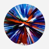 Circle Spin Painting by Damien Hirst, 2009, acrylic on paper, sold Jun 2022