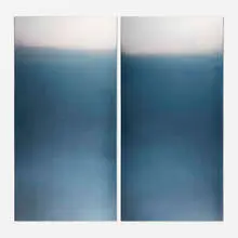 Miya Ando, Meditation Dark Blue, 2013, hand-dyed anodized aluminum