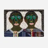 Rodolfo Morales, Untitled, mixed media collage in artist's frame