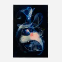 Dream by Jongwang Lee, 2011, mixed media on panel, sold Jun 2022