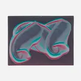 David Reed, Color Study for CRIA No.22, 1996, oil and alkyd on board
