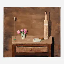 Ignacio Iturria, Rosas de Noviembre, oil on canvas