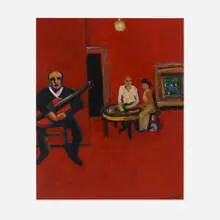 Alan Post, Flamenco Bar, acrylic on paper