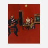 Alan Post, Flamenco Bar, acrylic on paper