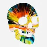 Skull Spin Painting by Damien Hirst, 2009, acrylic on paper, sold Jun 2022