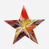 Star Spin Painting by Damien Hirst, 2009, acrylic on paper, sold Jun 2022