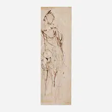 Jack Tworkov, Figure, c. 1958, gouache on paper