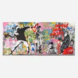 Thierry Guetta, Pop Wall, c. 2020, mixed media on paper