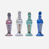 Marblehead Pottery, King Tut perfume bottles, set of four, c. 1926-30, glazed earthenware