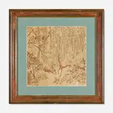 Max Kuehne, Study for a Screen (Fawns and Flowering Trees)