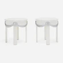 Dorothy Draper, Occasional tables, pair, c. 1945, lacquered wood