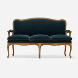 Louis XV Style, Sofa from the Hôtel Ritz Paris, upholstery, parcel-gilt mahogany
