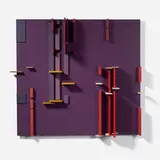 David Barr, Structurist Relief No. 106, 1974, acrylic on Masonite