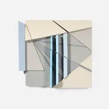 David Barr, Structurist Relief No. 225, 1982, acrylic on Masonite