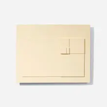 Structurist Relief No. 343 (Reference to No. 20s) by David Barr, 2000, acrylic on Masonite, sold Apr 2016