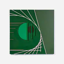 David Barr, Structurist Relief No. 347, 2008, acrylic on Masonite
